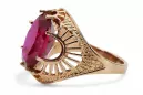 Ring Vintage craft Ruby Original Vintage 14K Rose Gold vrc003r